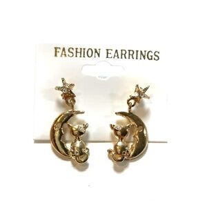 Cat On Moon Earrings New With Tags Bundle And SAVE